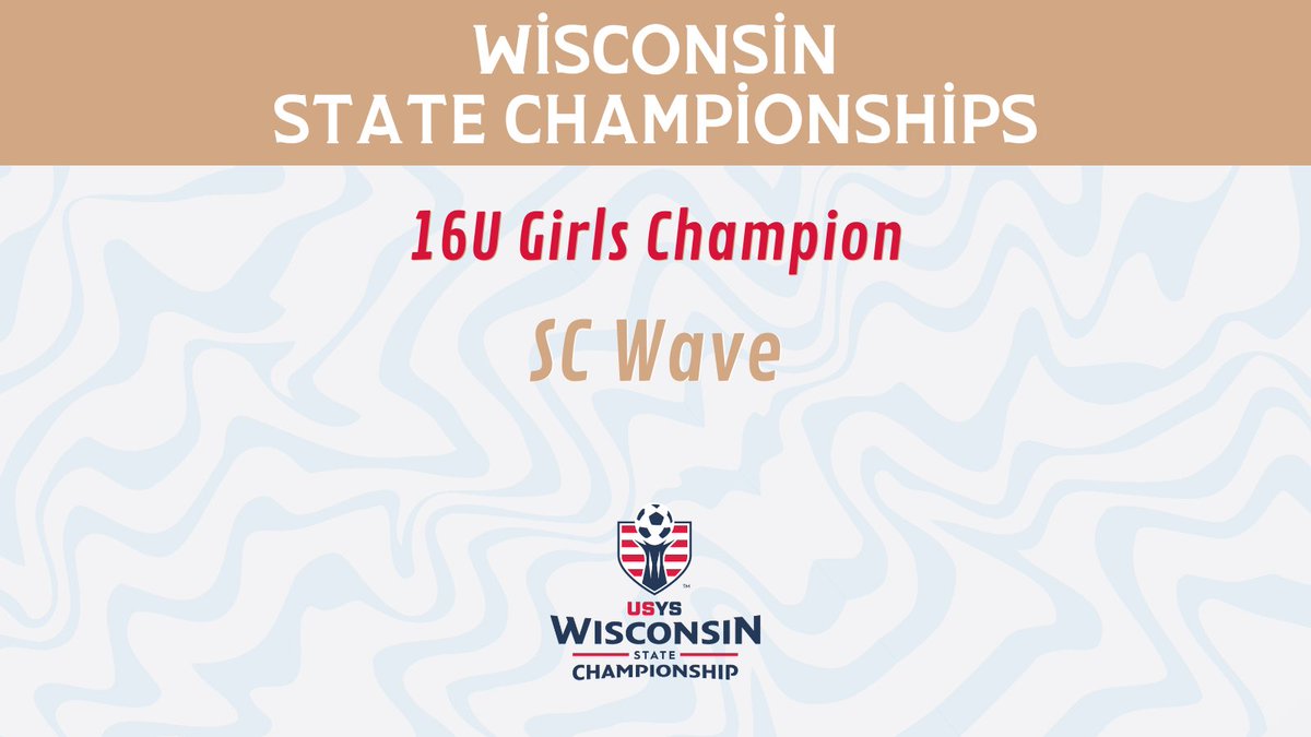 WIYouthSoccer's tweet photo. 2023 Wisconsin 16U Girls State Champions @SCWAVEROC 
#wiyouthsoccer #usyscups @usyscups https://t.co/ueukXcFXkQ