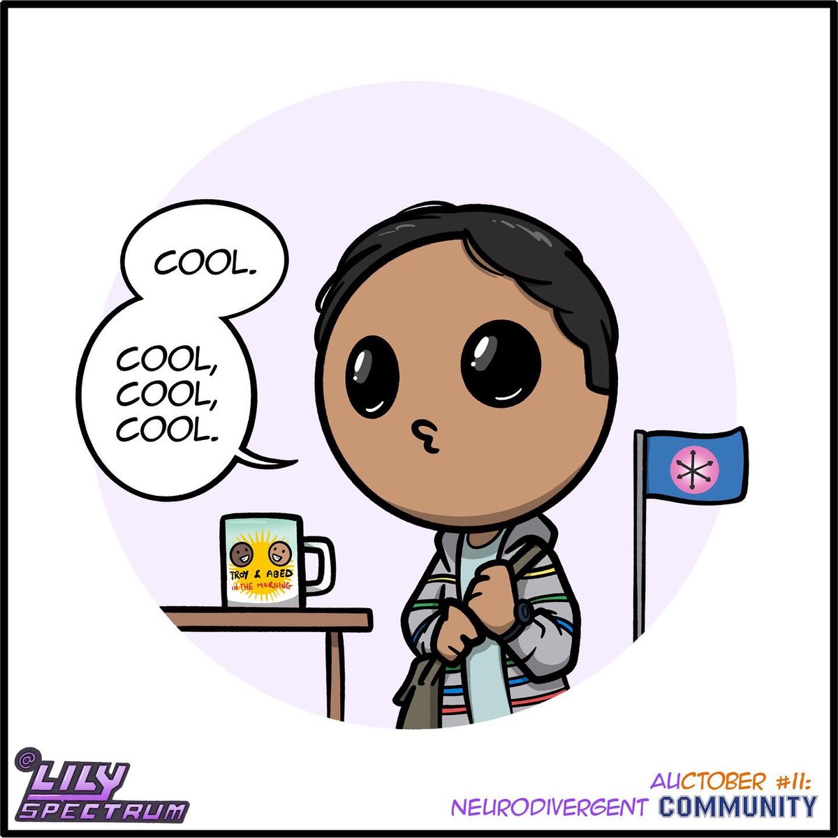 LilySpectrum's tweet photo. #auctober2022 - 11 - Neurodivergent #community
#andamovie
#auctober #sixseasonsandamovie #communitynbc #greendaleseven #troyandabed #troyandabedinthemorning #actuallyautistic #autismacceptance #autismawareness #neurodiversity #neurodivergent #webcomic #webcomicartist https://t.co/nNL5tyWXAb