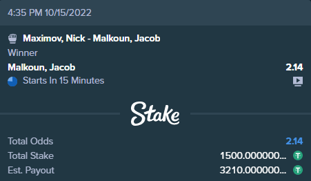 PandaSportsBets's tweet photo. 🏆FREE PICK🏆
🥊Maximov, Nick - Malkoun, Jacob🥊
- Malkoun, Jacob Winner (2U) https://t.co/cm5yiXy1xi