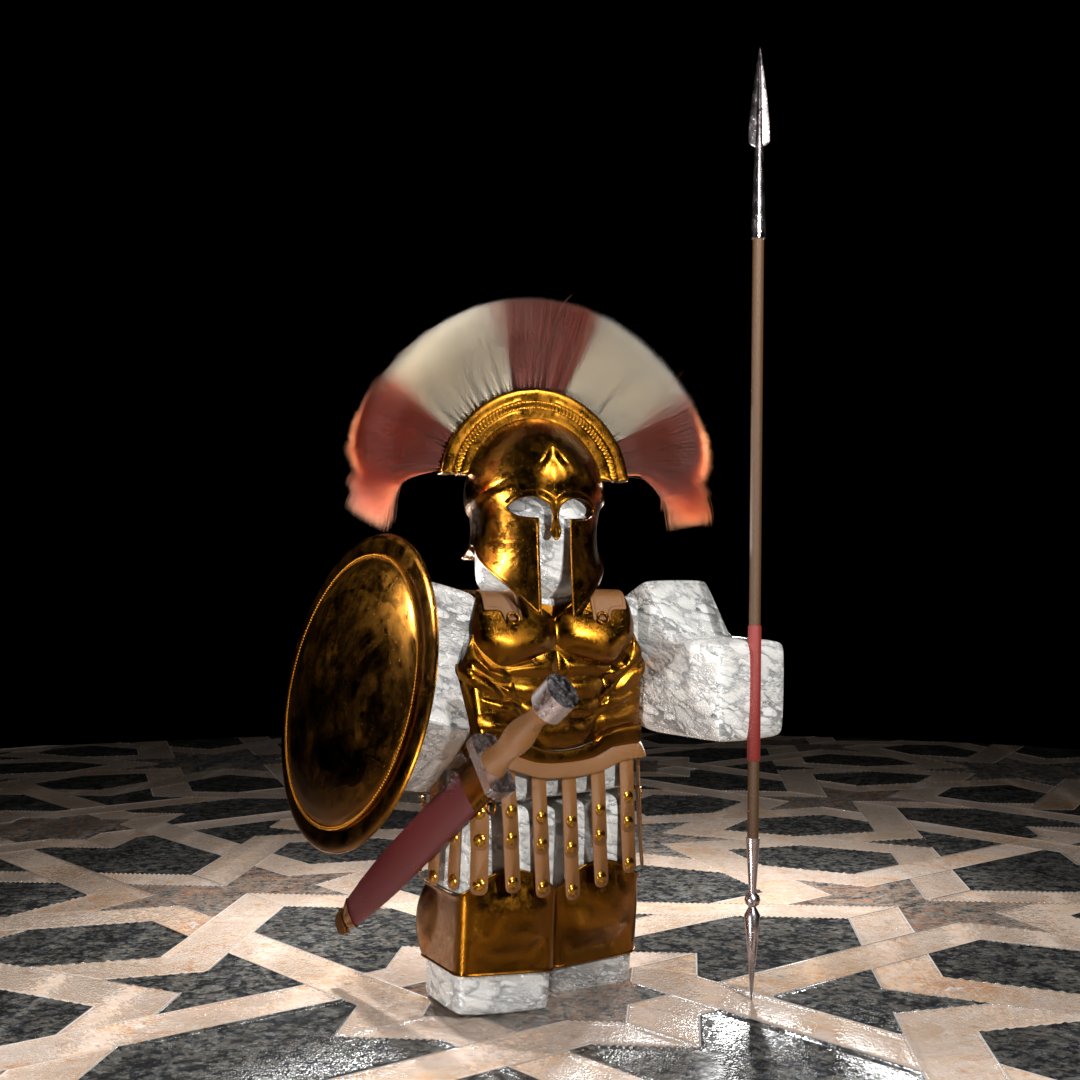 Inertians57's tweet photo. Greek Armor #RobloxDevs #robloxart #RobloxUGC #greek #ancientgreece #ROBLOX #Blender3d https://t.co/vJDXcF0k2T
