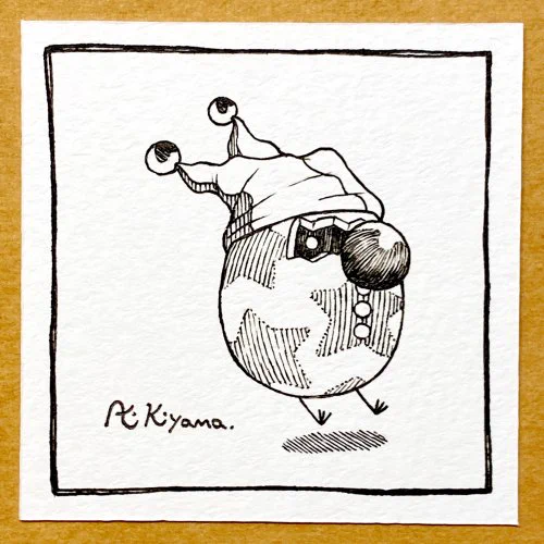 Good morning !
今朝のほし🎪🥚

#イラスト 
#タマゴノマモノ 