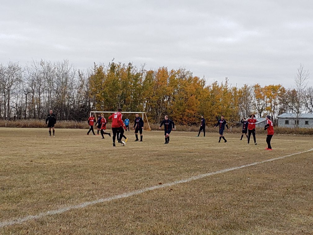 SVRSSSPORTS's tweet photo. What a season. Never posted a loss until the Gold Medal game at provincials. A 🥈, a banner for the gym and a season of memories for all. Thanks to the grads for a great season and we’ll look forward to the next wave of 🐅 soccer players to carry the torch. Thanks coaches! https://t.co/y0gFB5lJek