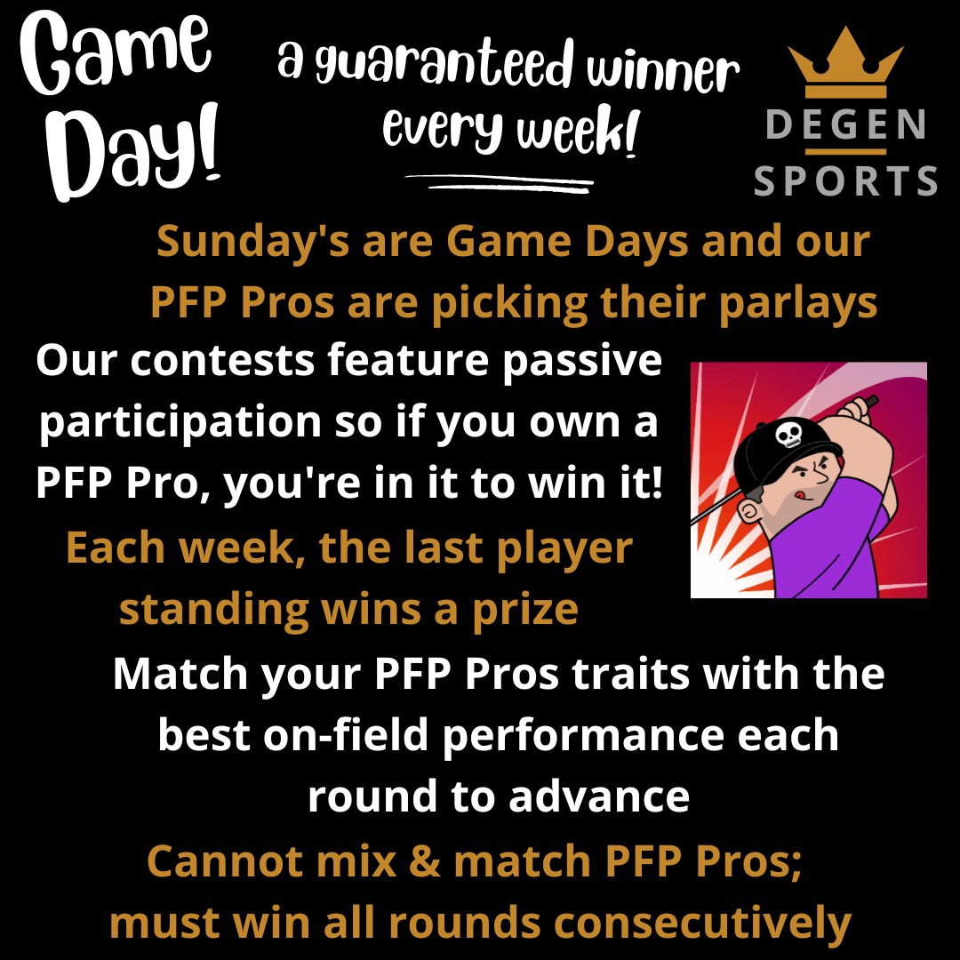 Degensportsio's tweet photo. Week 6 is here! 👑 #NFL #FantasyFootball 

You did it! You found THE official 🧵 for @Degensportsio Week 6 Trait Pairings! 🤝

Let the games begin.....    1/3 https://t.co/U2XpFmhDd6