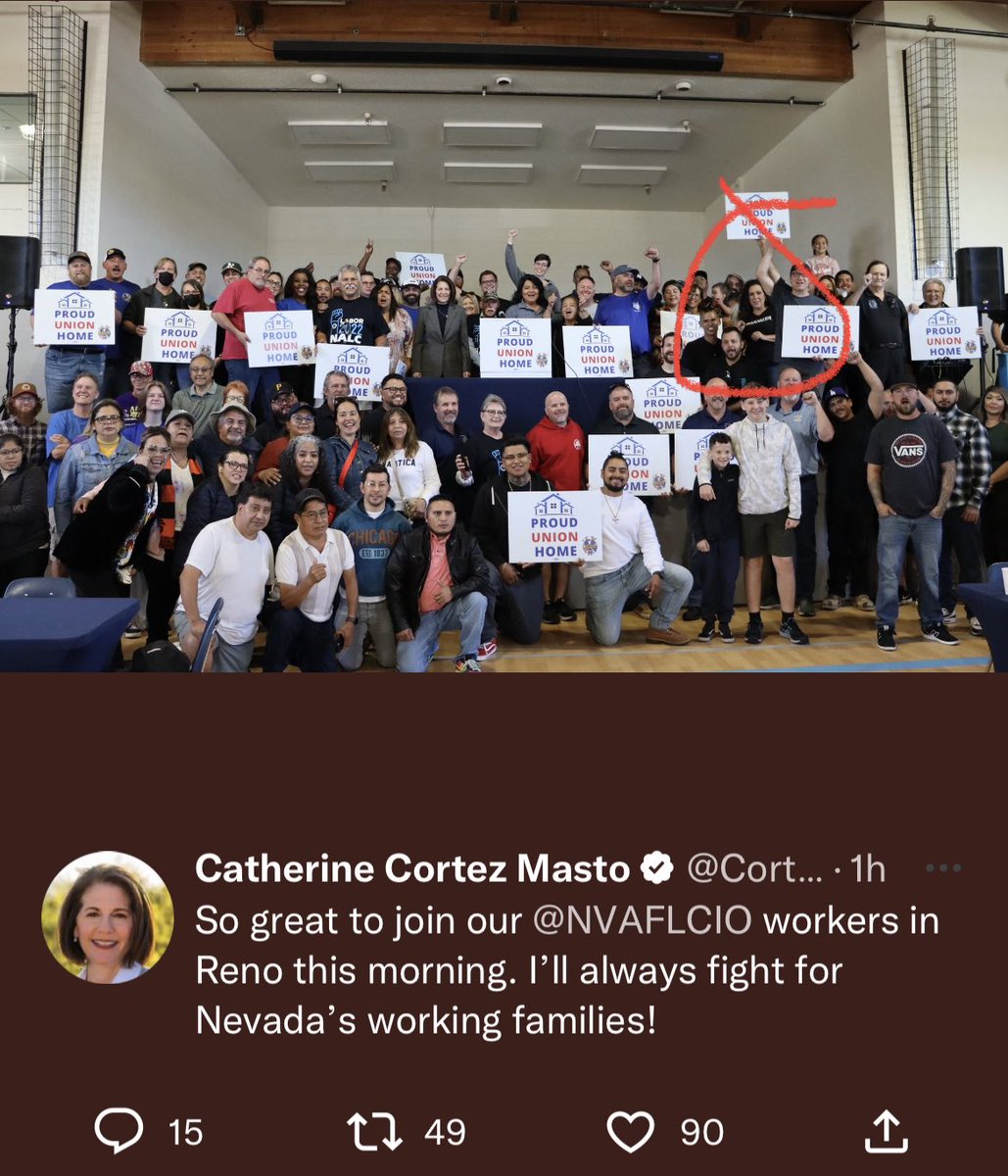 BrutalBrittany2's tweet photo. .@CortezMasto it makes sense why you wouldn’t engage with Nevadans on the #PROAct which will destroy livelihoods of up to 40% of our workforce #independentcontractors. You are with the CA #AB5 puppeteer. Get Lorena Gonzalez, & CA horror-show politics OUT 👏🏼OF 👏🏼NV👏🏼 !#NoABCforUSA https://t.co/1W0s2yrV66