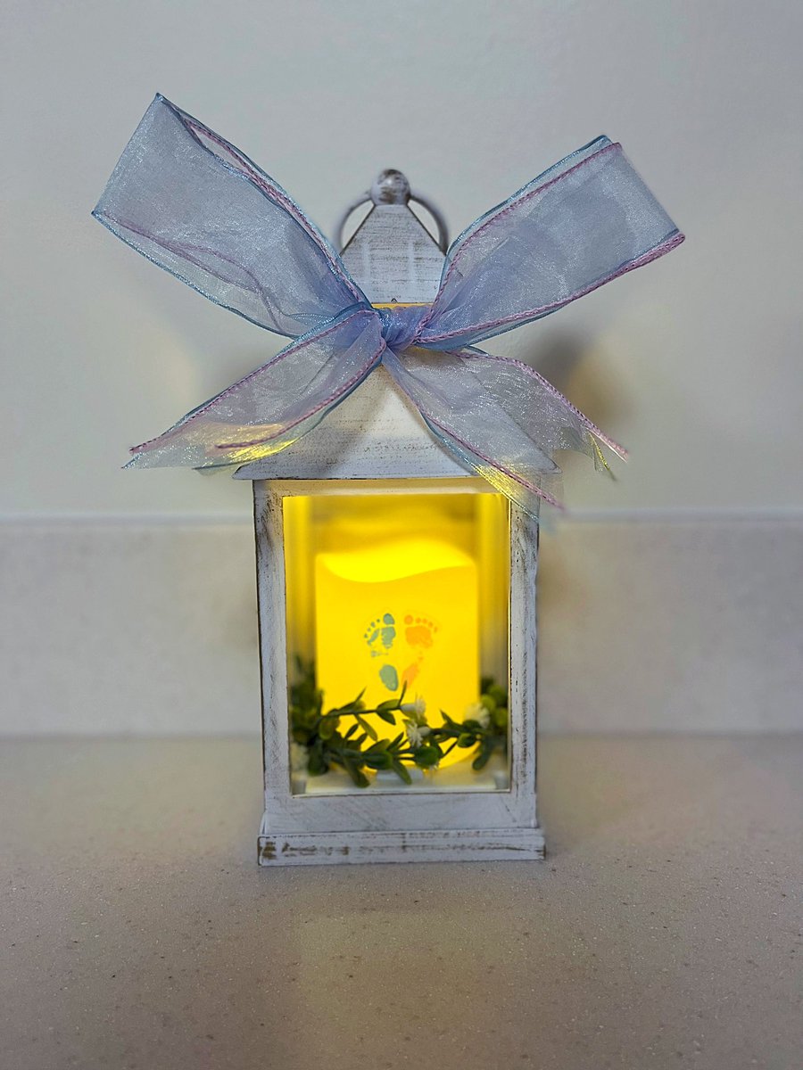 Today is Infant &amp; Pregnancy loss Remembrance Day. I created 2 of these for our unit at work to light at 7pm for the #Waveoflight2022 to remember all the pregnancies and babies.