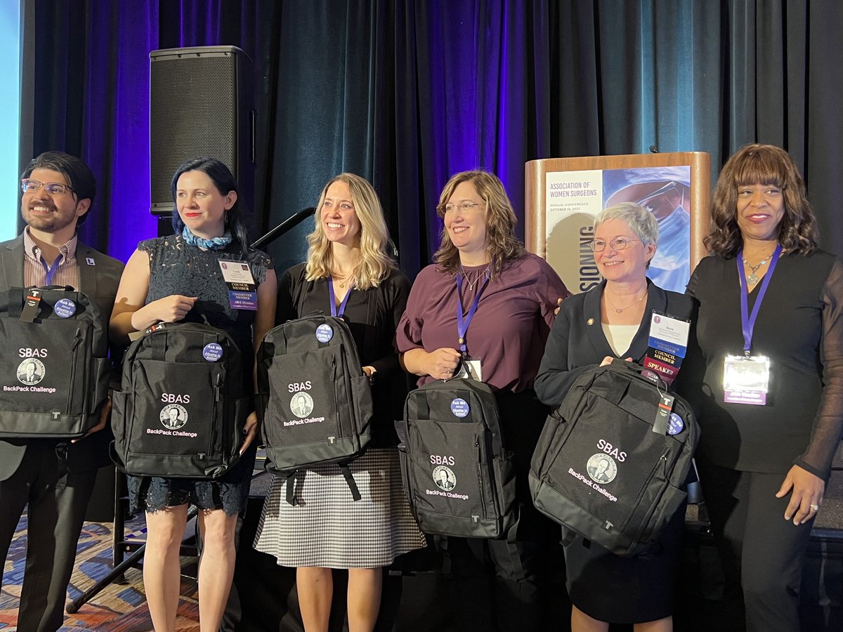 #AWS2022 with ⁦@CarlaPughMDPhD⁩ ⁦@SocietyofBAS⁩ Backpack Challenge