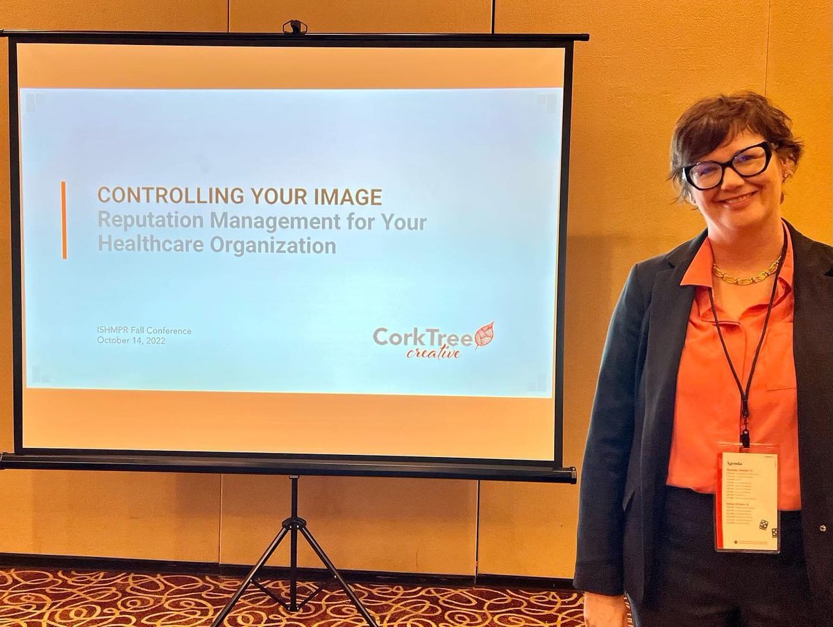 CorkTreeCreativ's tweet image. We wrapped up the week attending and presenting at the ISHMPR:  Illinois Society for Healthcare Marketing &amp;amp; PR’s Fall conference. It was nice to meet other marketing professionals from throughout the state and learn new trends in the industry.