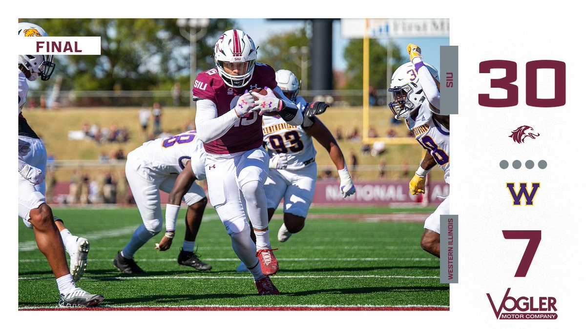HOMECOMING DUB!

Celebrate the win with $10 tickets to our next home game on Oct. 29 » bit.ly/3rZctre

#Salukis x #SIUHomecoming