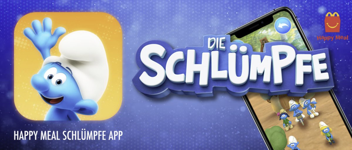 iguana_02's tweet photo. Check out or new #AR App "Happy Meal Schlümpfe" (The Smurfs), released in Germany, Austria and Luxembourg!
https://t.co/RtzkFG82Vi

#AugmentedReality #unity3d #madewithunity #arkit #arcore #arfoundation https://t.co/Iirw93Aiv4