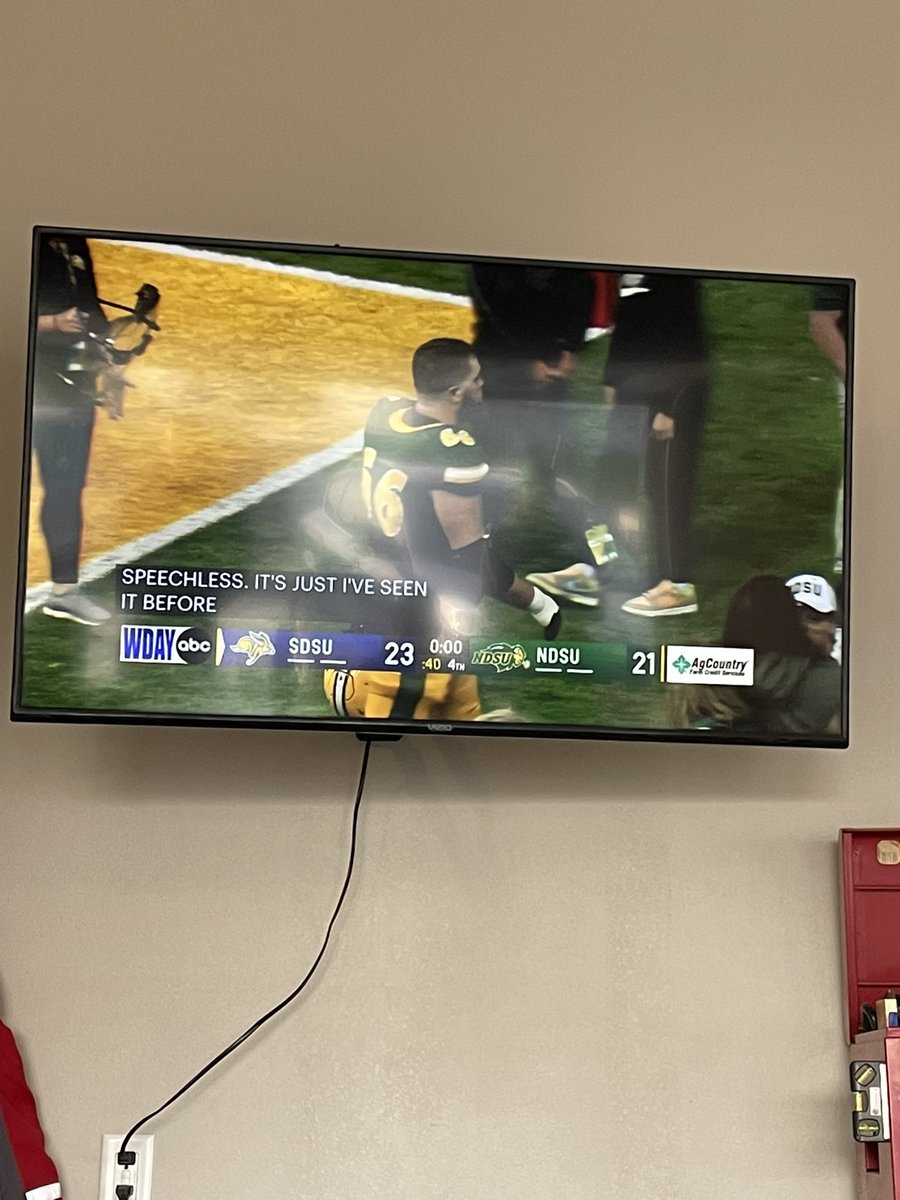HeidiBushong's tweet photo. Thanks for sticking with @GoJacksFB for your pick, @PatMcAfeeShow! #GoJacks #ByeSon #BringTheBlue https://t.co/Vx0rUIELsg