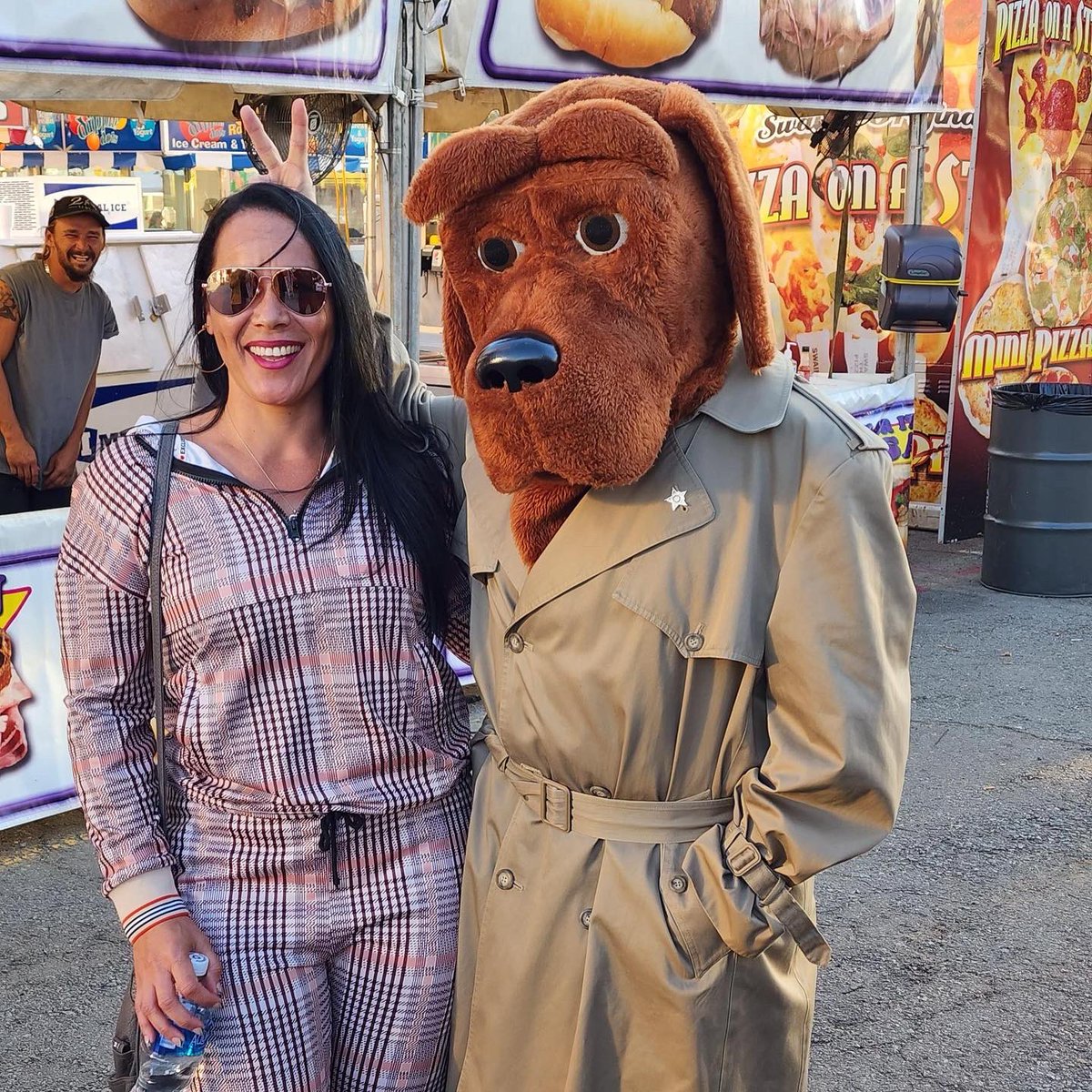 SheriffPulaski's tweet photo. Who let the dogs out?! McGruff the Crime Dog is having the time of his life at the Arkansas State Fair! Where will he be next? Stop by our booth to say hi and be sure to tag us in your pics! #PCSONEWS #CommunityFocused #SafetyDriven #IntegrityBased https://t.co/q0vflLnJNx