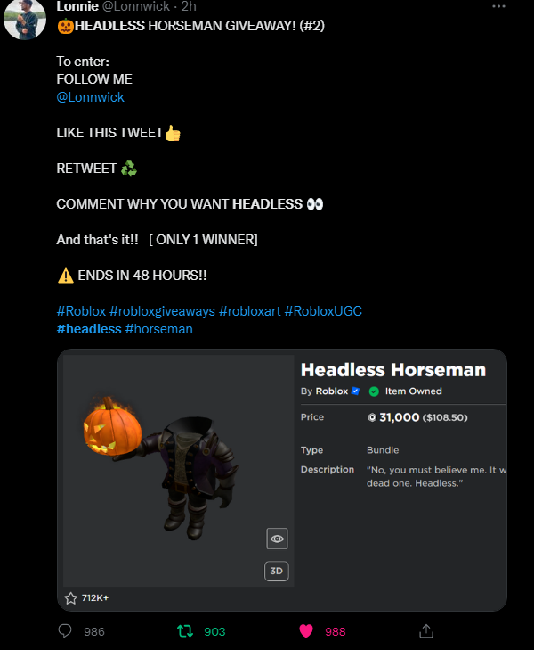 venxsi's tweet photo. @Lonnwick Exams have been stressing me out a lot, so I havent had the energy or the time to trade and sell for headless. All my friends have it, n ngl it makes me feel left out :') Ty for the opportunity, ik its not easy to do giveaways like this <3 https://t.co/KlJj8qOcCp