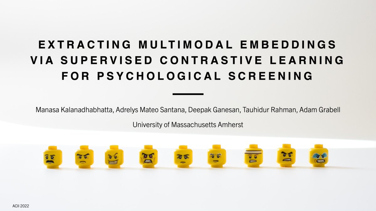manasa_k_'s tweet photo. How can we learn useful representations for affective computing tasks from multimodal sensor data? Our #acii2022 paper (with @MateoAdrelys, Deepak Ganesan, @TRahmanRifat, and Adam Grabell) proposes a new multi-task supervised contrastive learning approach (1/7): https://t.co/SF3UIsdpOF