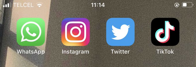 mi vida se basa en estas 4 aplicaciones