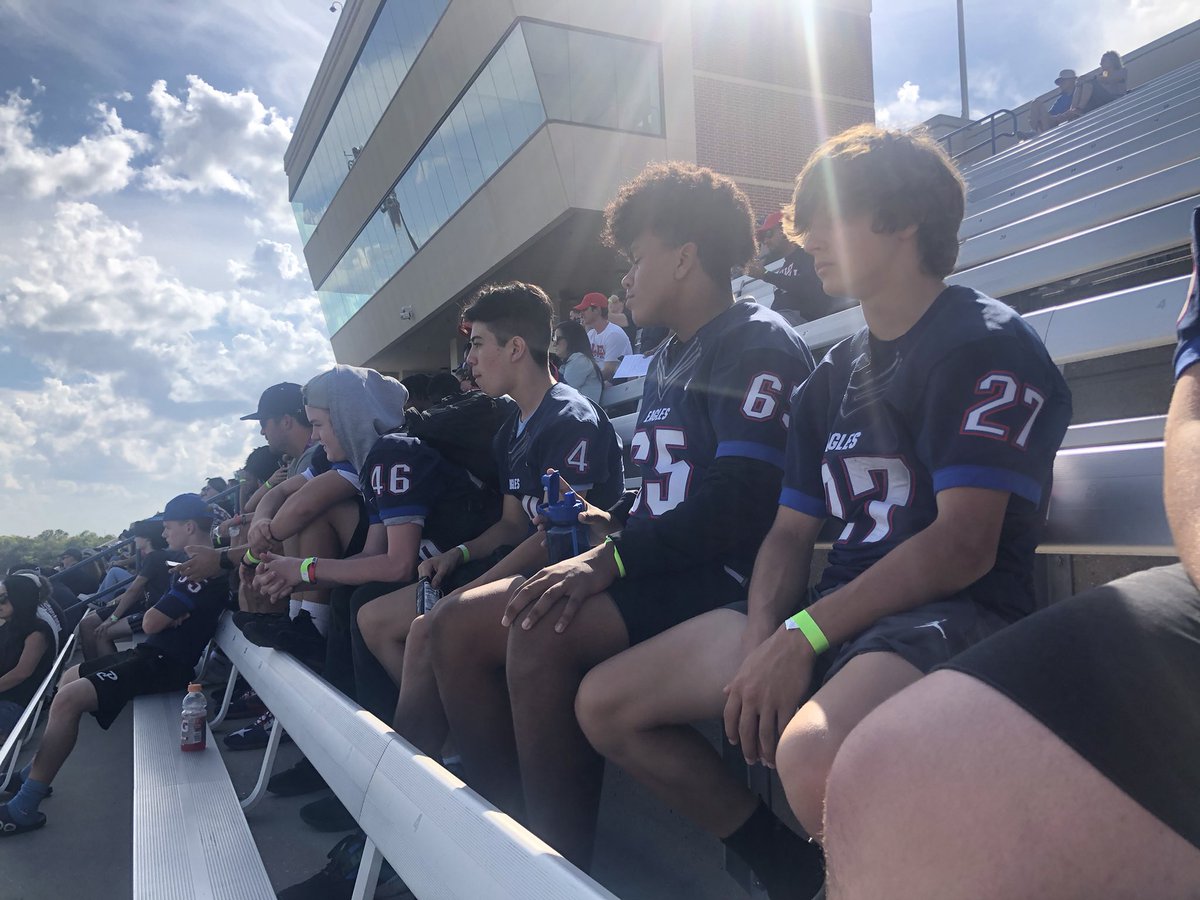 alleneaglesfb's tweet photo. We got to see “The Biggest Band in the Land” perform today. Thank you for all you do! 🎼 

#EaglesSupportingEagles | 🅰️🆙 https://t.co/zB7y31JxlJ