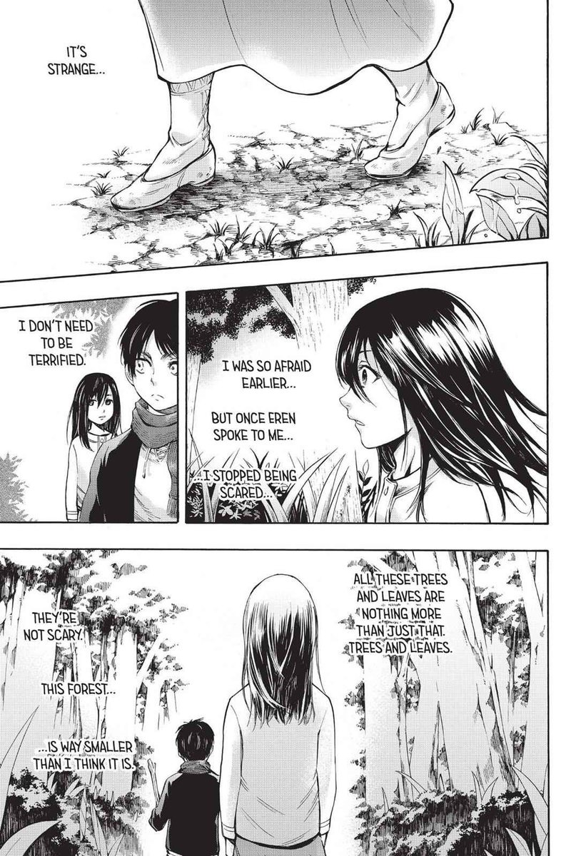 eremikarchive's tweet photo. “once eren spoke to me, i stopped being scared […] it’s like eren’s words took whatever was haunting this forest and wiped it away.” https://t.co/yOK3OJ2dg8