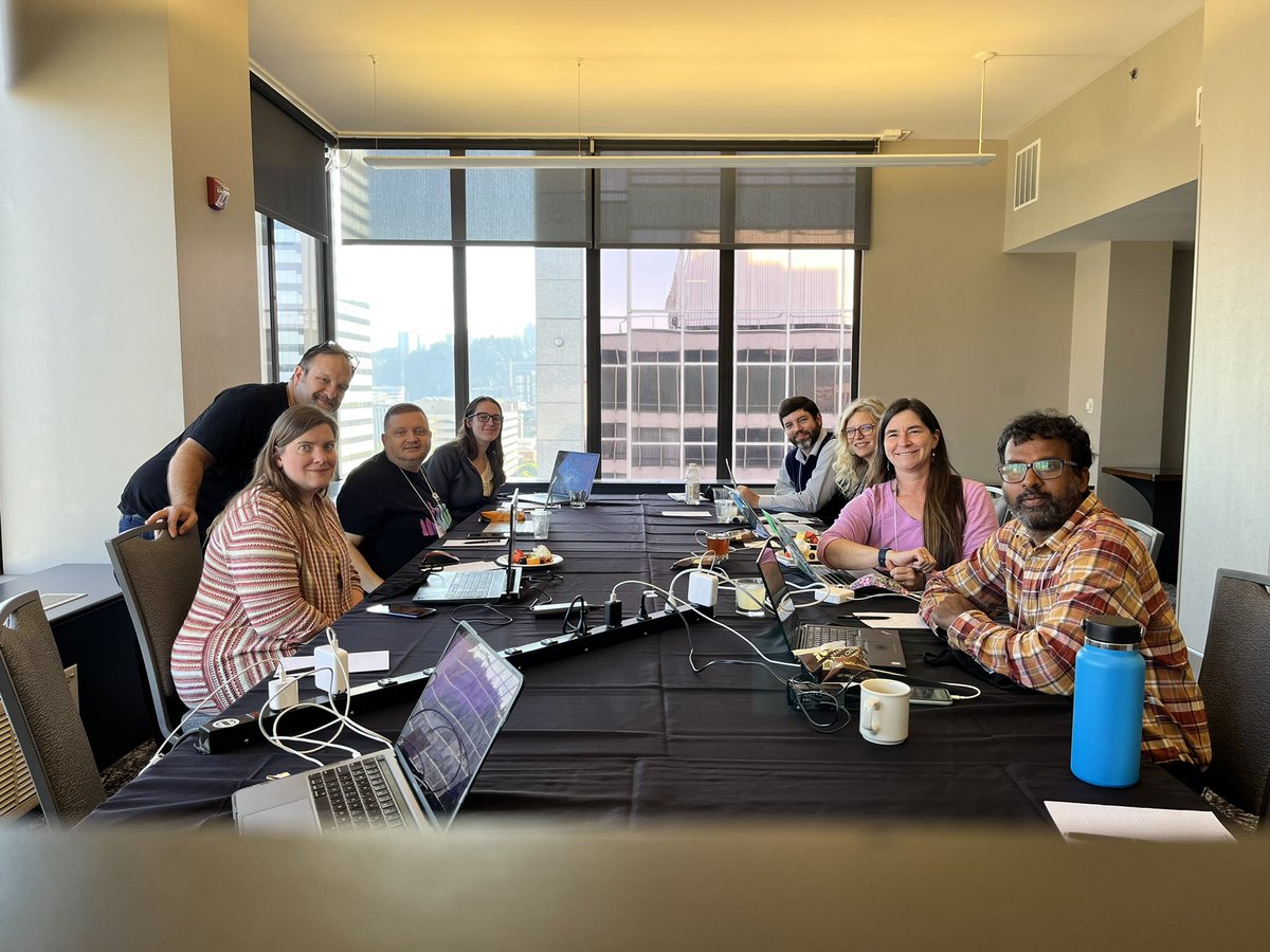 <a href="/csteachersorg/">CS Teachers Association (CSTA)</a> #AwardsCommittee Making new friends &amp; getting things done! <a href="/lisa_schwartz18/">Lisa Schwartz</a> <a href="/SMS_Coding/">SMS Coding</a> <a href="/JMTechieMindset/">J Marquez</a> @flan_gir_code  <a href="/ericshew32/">Eric Shewmaker</a> <a href="/JessicaYauney/">Jessica Yauney</a> <a href="/jpravin/">J Pravin</a>