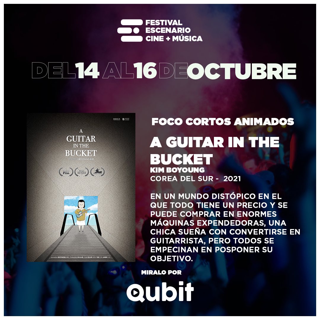 Hasta mañana hay tiempo de ver este corto coreano de Kim Boyoung: “A Guitar in the Bucket” que forma parte del foco de cortos animados
Míralo gratis por <a href="/qubitTV/">Qubit</a> 👉qubit.tv/pelicula/a-gui… #festivalescenario #cineymusica