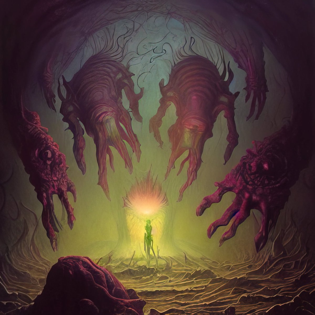 The_Connectome's tweet photo. A portal has opened and all the dimensions are leaking:

Oblivio Accebit #0001 /  #0002 /  #0003 /  #0004
1/1 · 1 $xtz each one

https://t.co/3zC61zv5vQ

@objktcom #tezos #CleanNFT #objkt #darkNFT #NFT #NFTCommmunity #nftart #dark #AI #AIart #AInfts #horror #darkart #digital #art https://t.co/XbPy1LkzsS