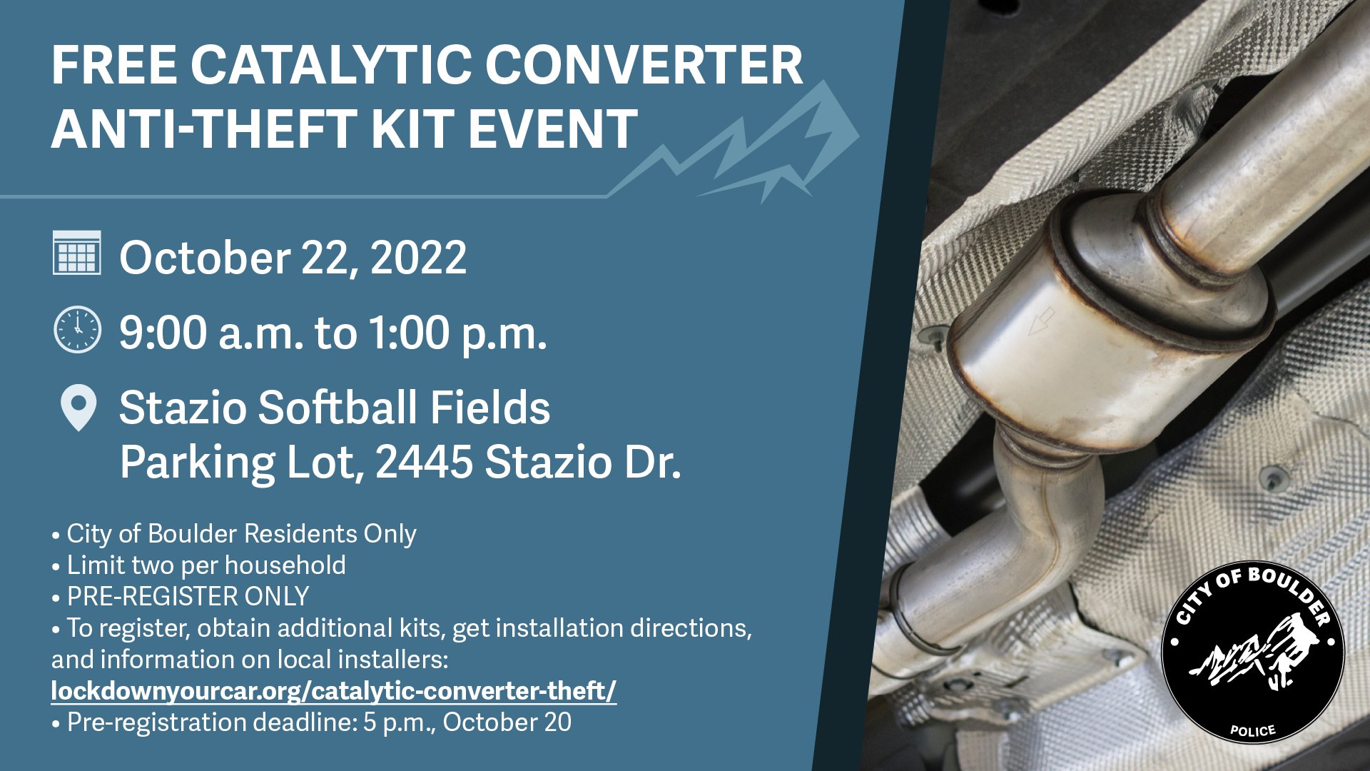 Boulder Police Dept. on Twitter "Boulder Police will be hosting a free