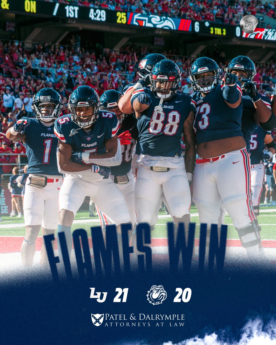 Got it done on Homecoming ☑️

Final score presented by Patel &amp; Dalrymple: pdlaw.us