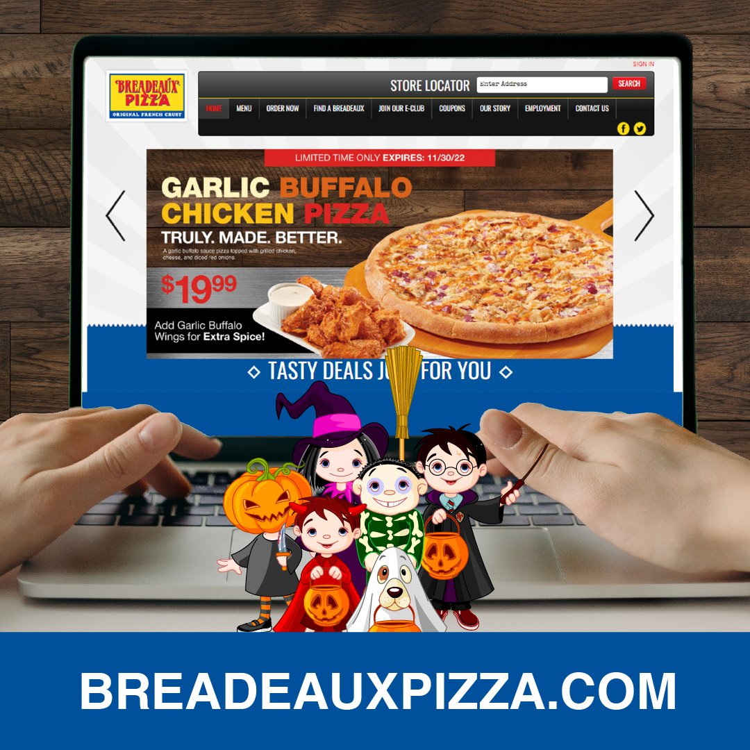 Our App makes ordering easy.  Download it today!
breadeauxpizza.com