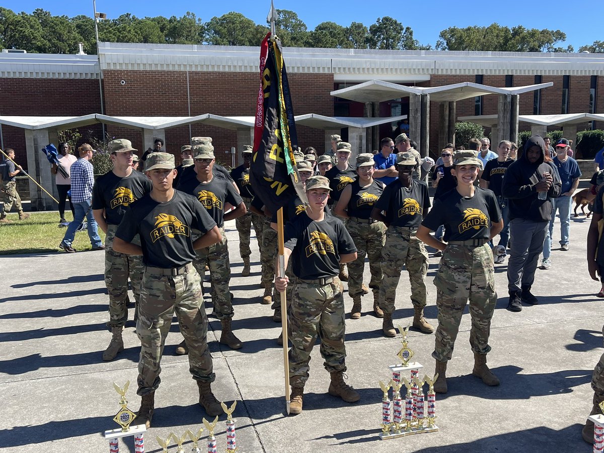JROTC Female Raider Team Regional Champions and the Male Team runner up. Both teams State bound..