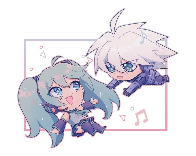 Day 15: Kiibo + MikuTwo lil androids#kiibtober2022 