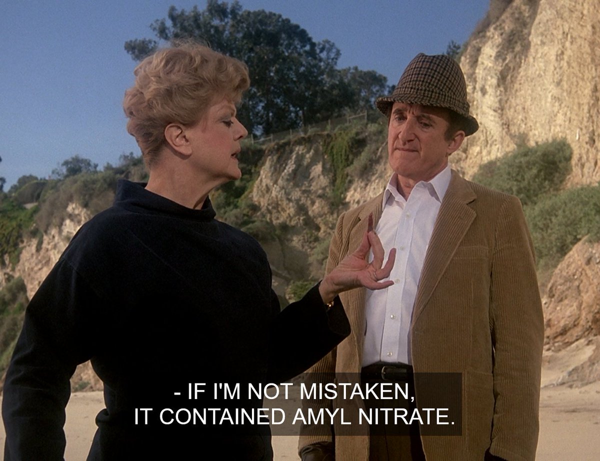 HOOTING at Jessica Fletcher's intimate knowledge of poppers