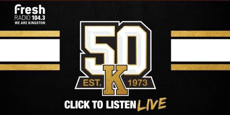 The @KingstonFronts are on the ice right now, hosting the Guelph Storm! Can't make the action? Listen live to Fronts Radio online! #GoFrontsGo 1043freshradio.ca