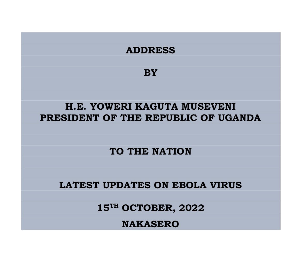 ummymwalimu's tweet photo. #Ebola: Dunia ya leo magonjwa yanasambaa kwa kasi sana kutokana na muunganiko na mwingiliano mkubwa wa watu. Wa-TZ tuchukue Hatua Kujikinga na Ebola

Taarifa mpya kutoka Uganda.
21 DAYS EBOLA LOCKDOWN

- Movements into and out of Mubende and Kassanda
Districts is prohibited...👇 https://t.co/cyt91ItDie