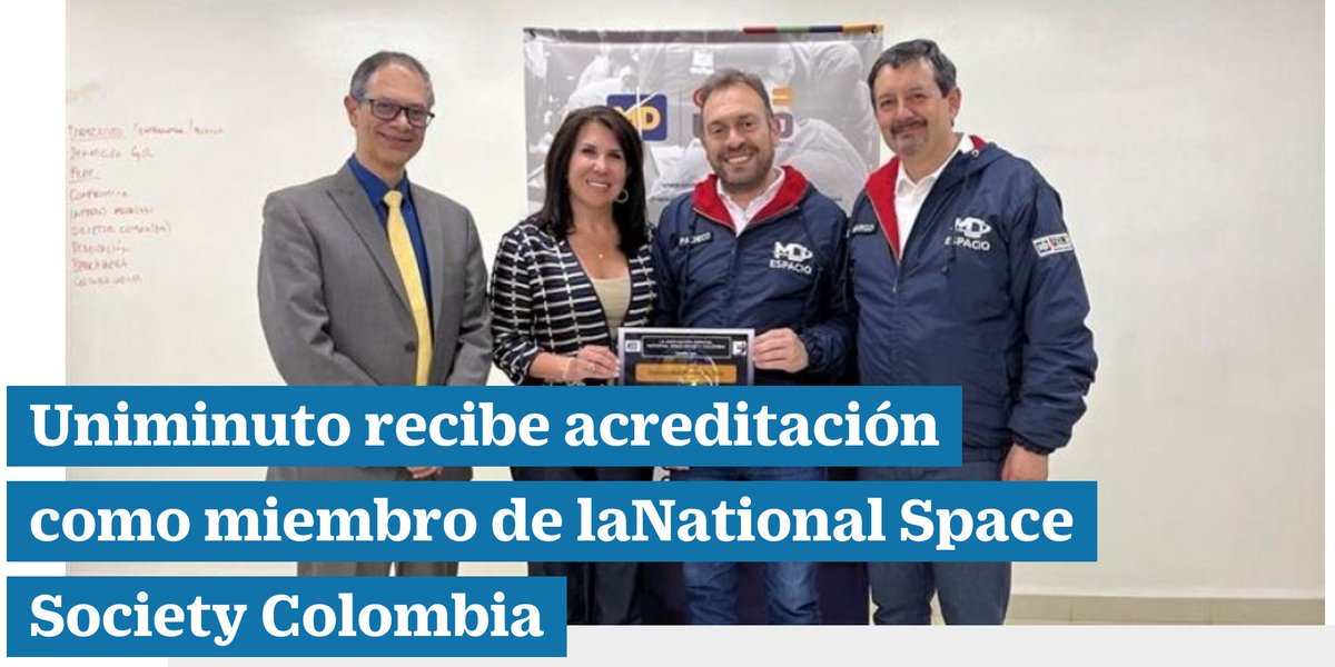 FAAEColombia's tweet photo. #Recomendado | @UNIMINUTOCOL ingresó oficialmente a la National Space Society Colombia @nspacesco una organización privada sin ánimo de lucro que busca acelerar el desarrollo aeroespacial en nuestro país 🇨🇴https://t.co/YRHR59KSs3 vía @ELTIEMPO https://t.co/sS5kc8vTqN