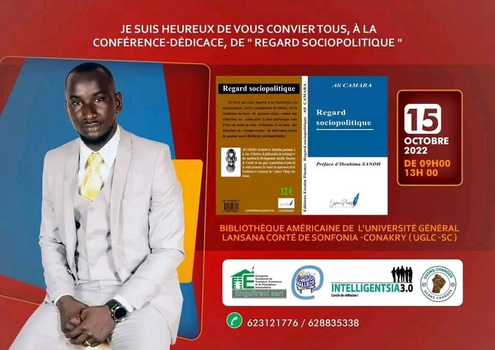 Cisseforever's tweet photo. D'abord je suis très heureux de prendre part à la dédicace de  l'ouvrage de M. Ali Camara intitulé "REGARD SOCIOPOLITIQUE ". Ensuite je vous recommande vivement de le lire pour comprendre la quintessence des thèmes abordés dans l'ouvrage. Et enfin je lui dis merci! https://t.co/FnYV8aeI2A
