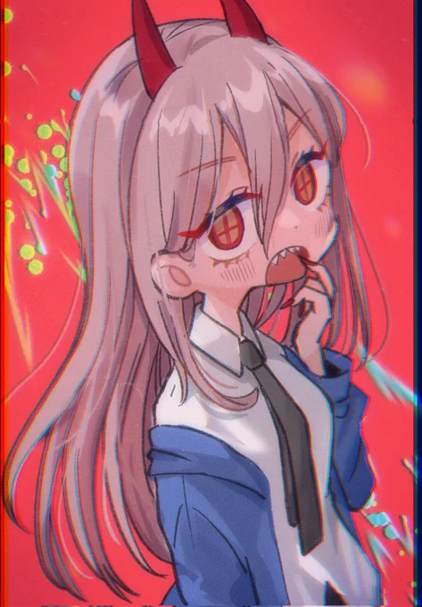 チェンソらくがき〜#チェンソーマン#パワーちゃん 