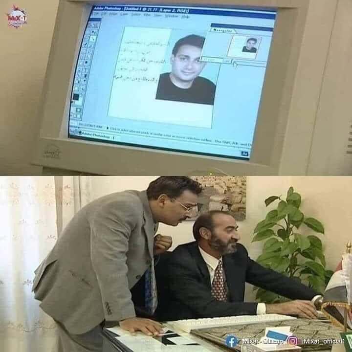 ibrahimfathyDS's tweet image. @DesMeet فيه مسلسل سوري قديم اسمه "الفصول الاربعة"، عادل الحربوق شك بالعريس اللي تقدم للعمة جميلة وبحث عنه ببرنامج الفوتوشوب وطلع صاحب سوابق.!😂😂