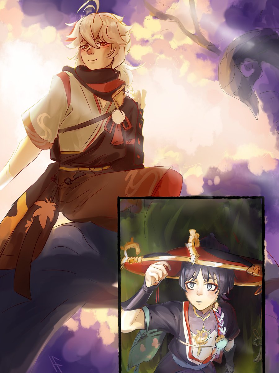 Что-то теплое
#scaramouche #Kazuha #kazuscara