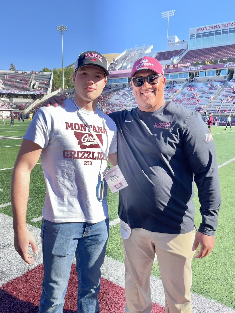 Big thanks to <a href="/GrizCoachGreen/">Justin Green</a> for the game day invite! Always a fun experience! #GoGriz <a href="/KeatonJ_3/">Keaton Johnson</a>