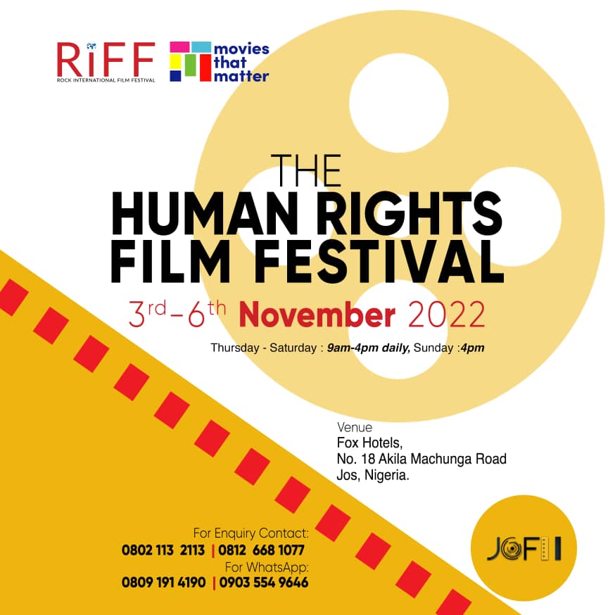 Rock International Film Festival #riff is a maiden edition of a 4-day annual film festival scheduled to take place in Jos-Nigeria every November. 
#riff #humanrights #filmfestival #jos #nigeria #AsuuStrikeUpdates #Richkid #Rigging  <a href="/alutadarf/">Daniel Dalyop</a> <a href="/peekaymila/">Plangkat</a> <a href="/teedoubleme/">Teyei J.P</a> <a href="/LGowong/">Lengka Gowong</a>