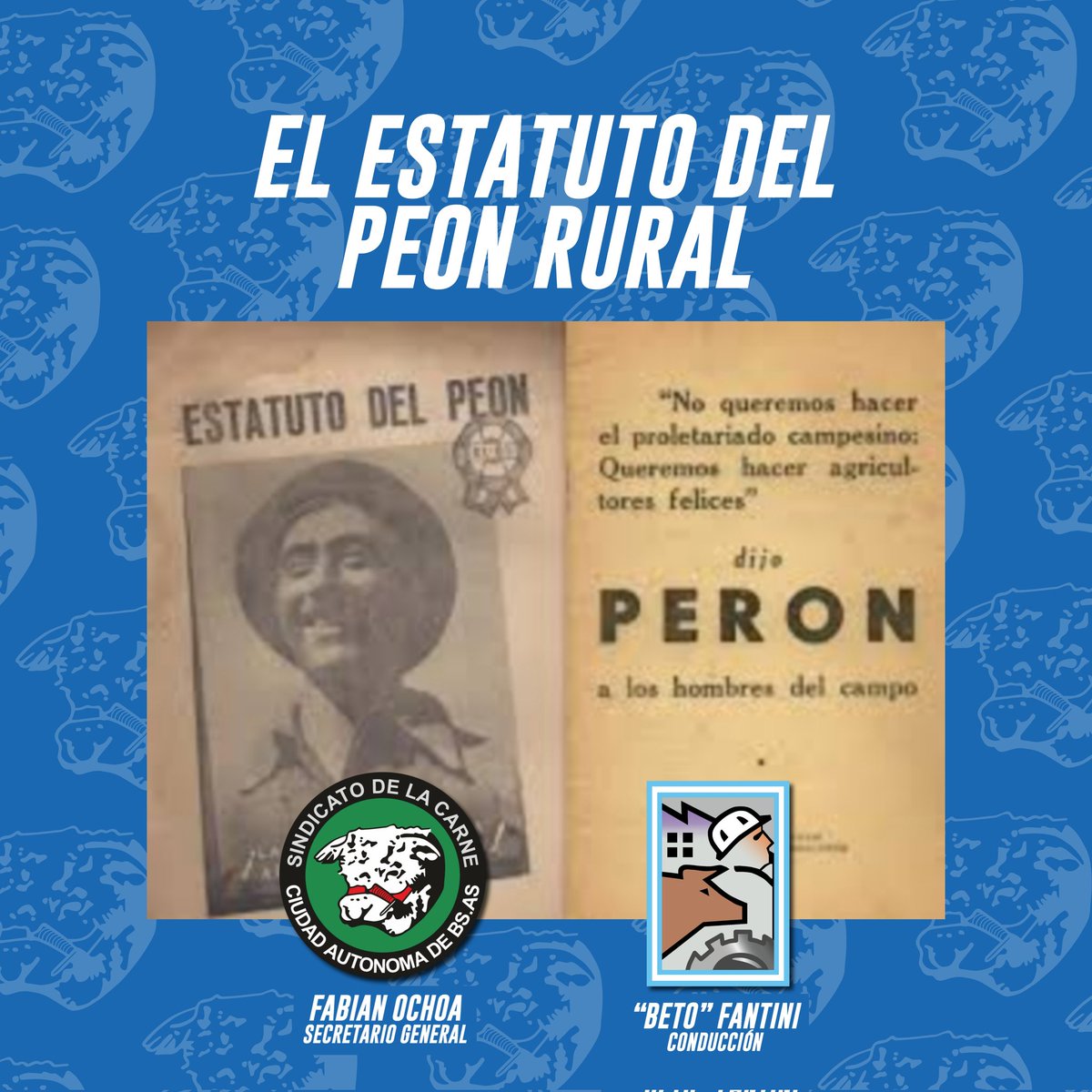 El 15 de octubre,  Juan Domingo Perón firmó el Estatuto en la Secretaría de Trabajo y Previsión.
#peroncumple