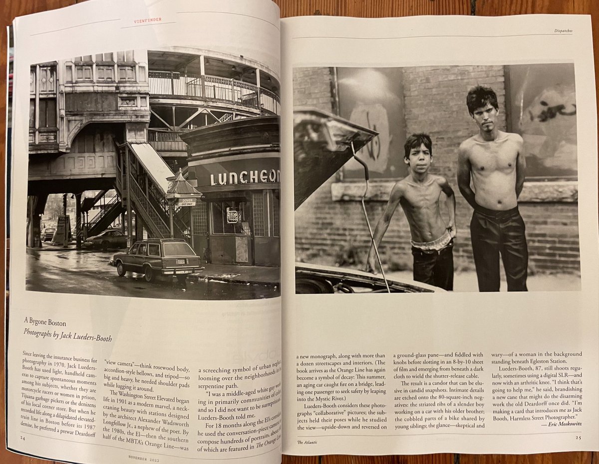 ELMoskowitz's tweet photo. My mail comes at dinner time, which means I just now heard the drop through the slot with the latest issue of the @TheAtlantic. Jack Lueders-Booth’s photos look so great here! Honored to write this month’s Viewfinder: https://t.co/vrlZIqhqIZ