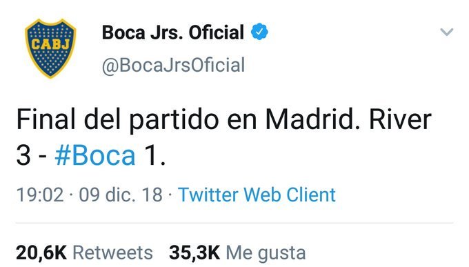 Jamás se olvidará. Gallardo te cogió el alma <a href="/BocaJrs0ficial/">Boca Juniors ¹²</a>