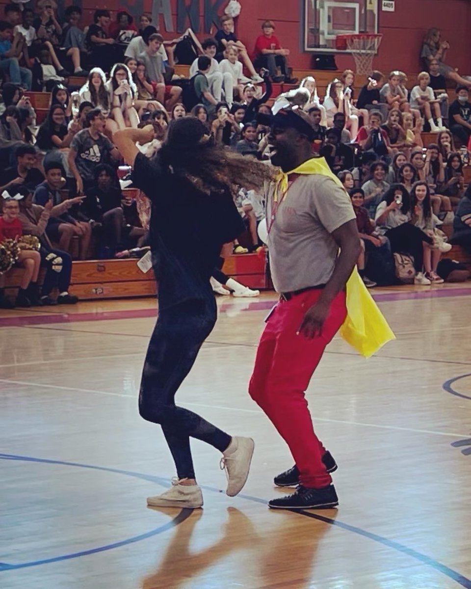 Here are a few snapshots from our end of the First Quarter Pep Rally. May I have this dance? #goldenhawks #soaringtogether