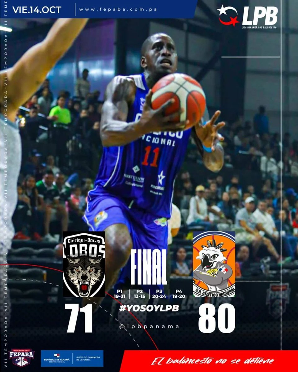 lpbpanama's tweet photo. Score final de anoche💪🏽 #LPBNation #ViveLaExperiencia🔥🏀🇵🇦 https://t.co/bl5xlcCiSP