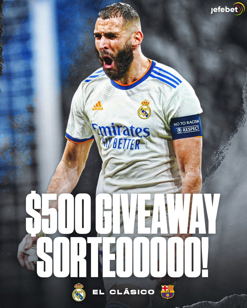 If Karim Benzema scores a goal y el Real Madrid gana “El Clásico” mañana, we’ll give one person who likes this tweet $500! 💰🤑

*must be following us|debe seguirnos*