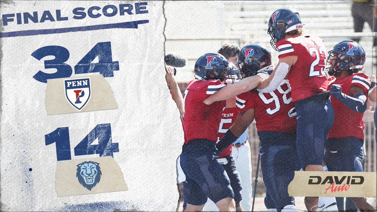 5-0 feels pretty good, doesn't it?! 🤔😏 Penn rocked Family Day at Franklin Field Saturday, earning the 20-point win against Columbia! 📰 bit.ly/3eAEYse