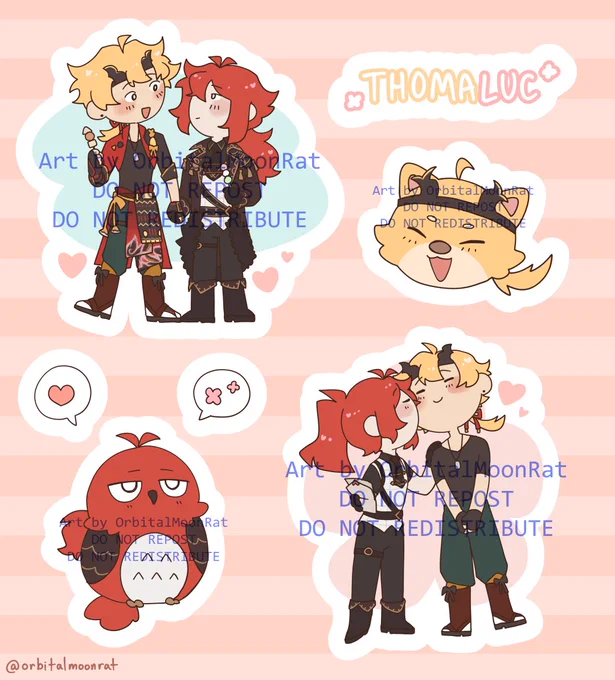  THOMALUC STICKERS  - Limited stock!- 11 USD- 6" x 6.5" sheet[Link in thread or in bio] 