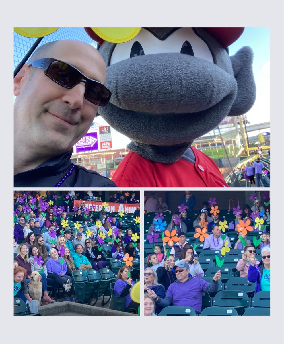 MarcRothmanMD's tweet photo. Proud sponsor of todays #Walk2EndAlz in #Louisville, with the @alzassociation - Greater Kentucky and Southern Indiana Chapter. Such hope in the air!!

(And I was able to hold a Promise Garden flower with Buddy from the Louisville Bats, we made a good team!) https://t.co/96EjcsPyn1