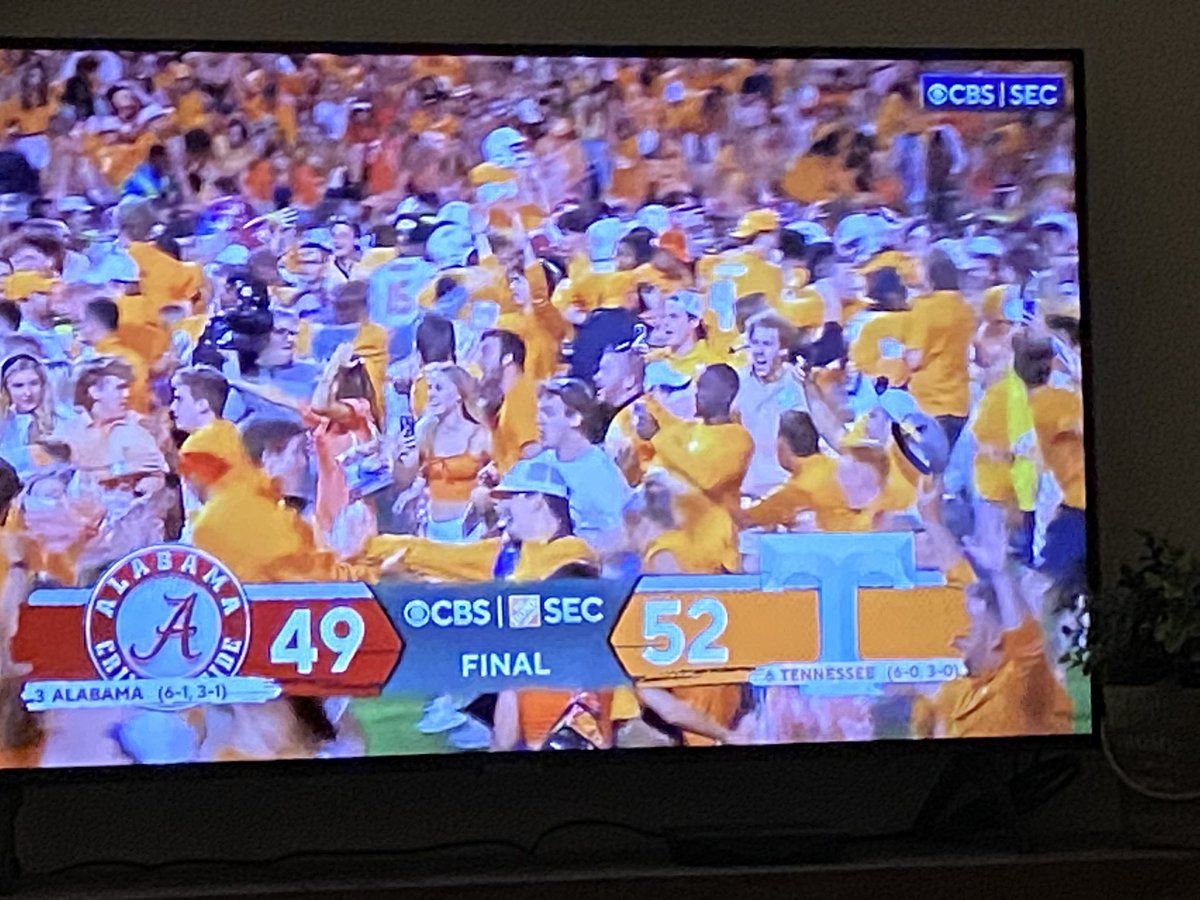 triagain's tweet image. It’s great to be a #Tennessee Vol! #GBO #VFL TN 52 AL 49