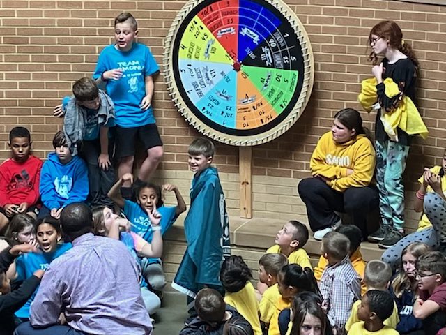 My boy was chosen to spin the wheel for #Armonia this week and he still can’t stop talking about it <a href="/bristowelem/">Bristow Elementary</a>