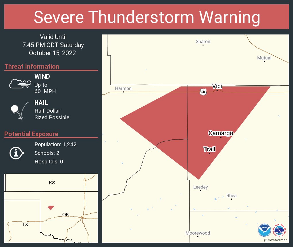 NWS Severe Tstorm on Twitter "Severe Thunderstorm Warning including